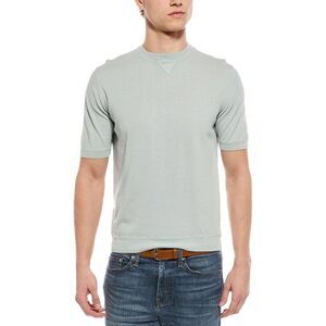 Eleventy Mens  Short Sleeves Round Neck Sweater